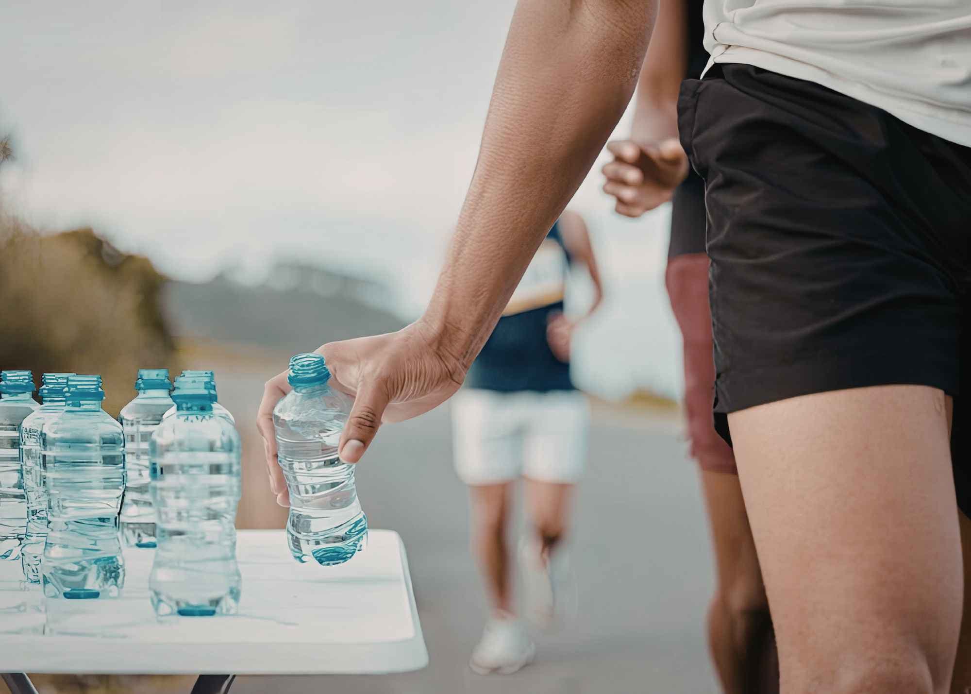 Swimmer hydration during training